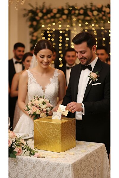 Cadde Süs Gold Takı Kutusu Kartondan