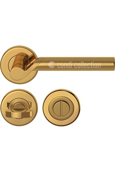 Condi Collection 1003 مقبض باب من الفولاذ المقاوم للصدأ مطلي بالذهب PVD