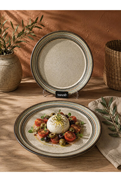 Choice 2'li Cortado Spiral Gourmet Flat Plate 27 cm yemek tabağı/pasta/gün