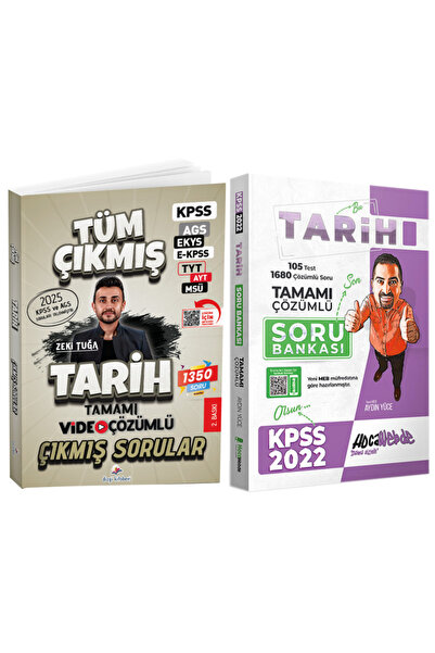 Dizgi Kitap Zeki Tuğa 2026 KPSS Tarih Tamamı Çözümlü Çıkmış Sorular+Soru Bankası