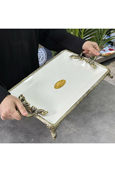 ROY KING CLASSY ANTİK DİKDÖRTGEN SUNUM TABAK 24X36CM