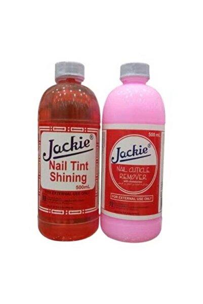 jackie Cuticle Remover Softener and Moisturizer 500ml with Nail Enhancer and ...