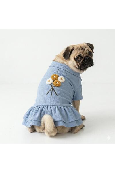 Buddy Store Bloomie Collection - Süzene Nakışlı Yazlık Elbise (Krinkıl Kumaş)...