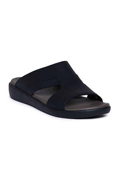 Geoomnii Men’s Arabic Sandals – Comfortable Casual Leather Slide Sandals for ...