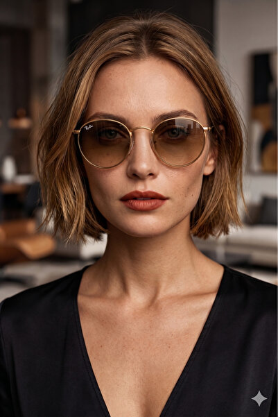 Ray-Ban Unisex Mineral Round Metal Güneş Gözlüğü Uv400 50-21-145 NT26700238