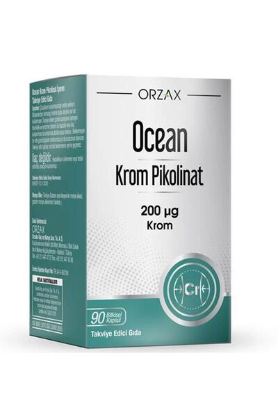 Orzax Ocean Chrome Picolinate 200 Mcg 90 Capsules