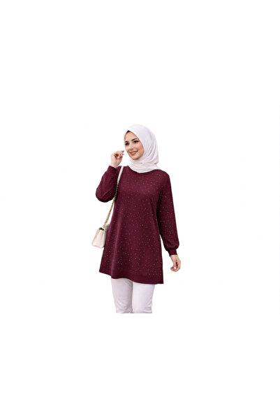 ROSE DAWSON Crystal Fabric Stone Decorated Two-Strap Tunic