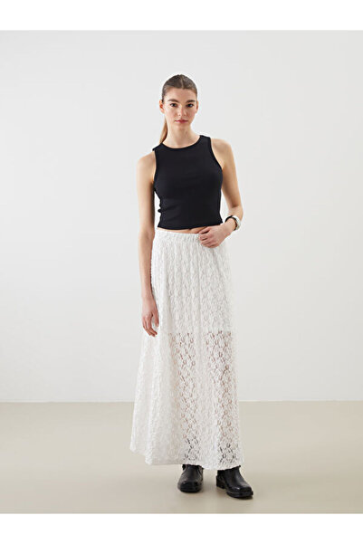 LC Waikiki Timeless Clothing & Timeless Choices Lace Piece Skirt with Drawstr...