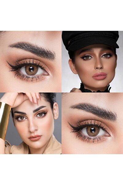 MyLens Oro Brown Pack Of 2, Monthly Disposable Contact Lenses, Cosmetic Contact Lenses, Color Contact Lenses, Dark Brown Contact Lenses