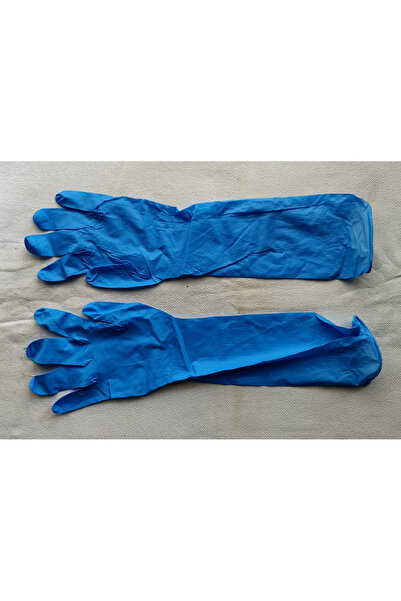 sska LATEX ELDİVEN PUDRASIZ DİRSEK ALTI UZUN SMOL BOY 40 CM 20 ÇİFT