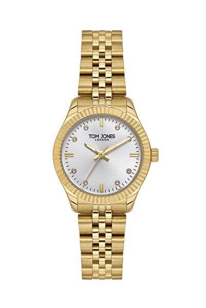 Tom Jones London Premium Series Minimal Design Stone Dial Steel Case Steel Ba...