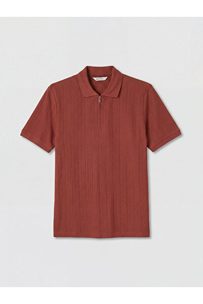 LC Waikiki Nevavm Polo Collar Men's Combed Cotton T-Shirt