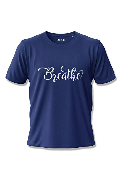 North Whiskers تي شيرت مينيماليستي مطبوع عليه "Breathe" مصنوع من القطن بنسبة ...