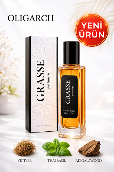 grasse parfumery OLIGARCH – Aromatik Odunsu İmza Koku | Unisex EDP 30 ML (Boi...