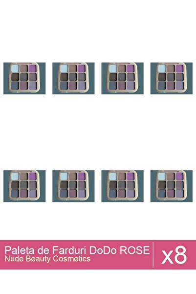 Makeup Set of 8x DoDo ROSE Eyeshadow Palette 8g, 03