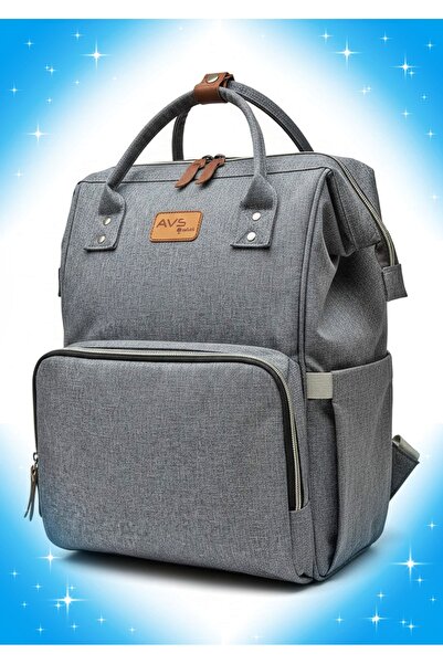 avşar baby Luxury Gray Leather Detailed Domestic Production Mother Baby Care ...