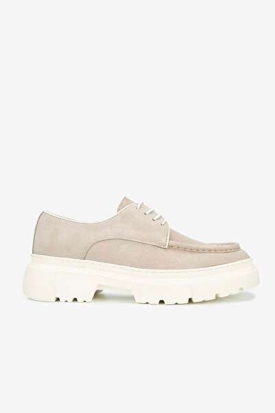 Serhat Özköroğlu Lfr-F046-1 Suet Merdane Shoes Beige