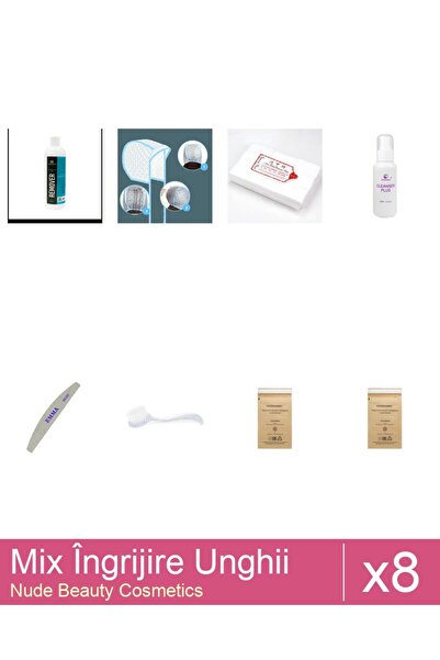 Makeup Set Mix 8 produse Ingrijire Unghii: Pungi sterilizare instrumentar Fac...
