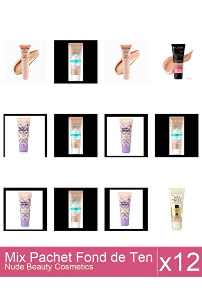 Makeup Set Mix 12 produse Fond De Ten: Eveline CCC Magical,53 ( medium beige ...