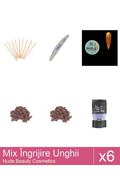 Makeup Set Mix 6 produse Ingrijire Unghii: Nebula Kiss 05 , 15 g, Rezerve Smi...
