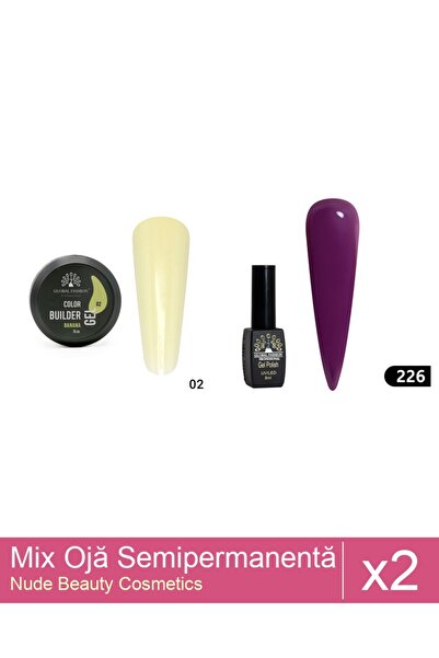 Makeup Set Mix 2 produse Nail Oja: Oja semipermanenta BLACK ELITE, Global Fas...