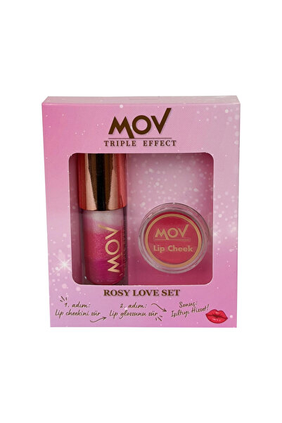 MOV Rosy Love Lip Gloss + Allık