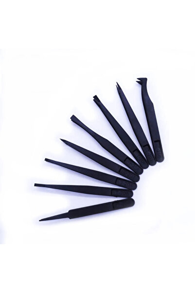 choice2 03-8pcs Anti-Static Carbon Fiber Tweezers Kit Industrial Precision St...