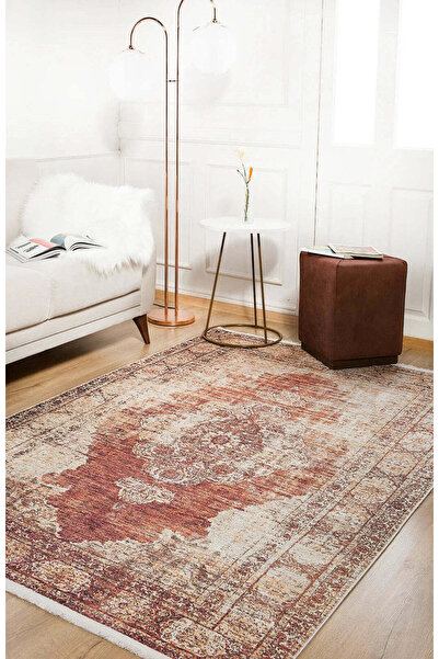 halinet Halı.Net Multi-Colored Vintage Antique Washable Non-Slip Living Room ...