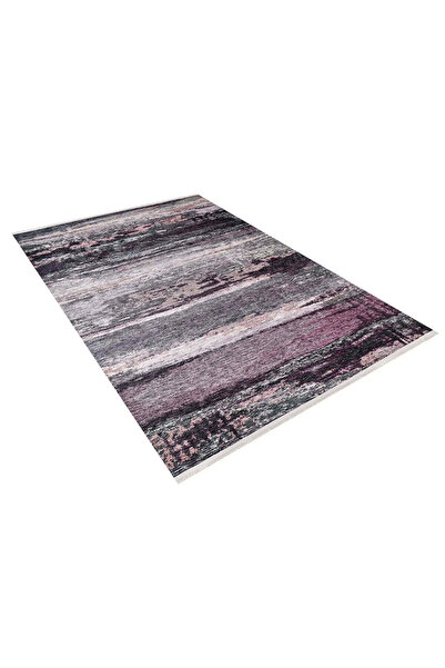 halinet Halı.Net Gray Modern Washable Non-Slip Living Room Carpet Haln-Hln336