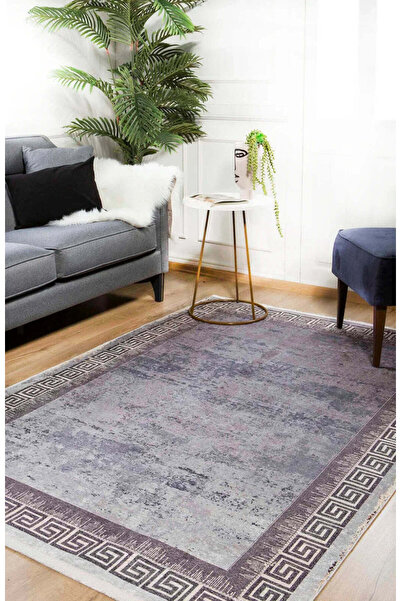 halinet Halı.Net Anthracite Vintage Antique Washable Non-Slip Living Room Car...