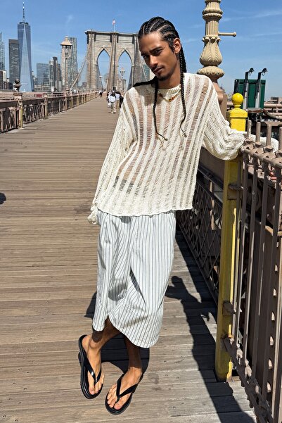 Bershka Paraşüt denim bermuda