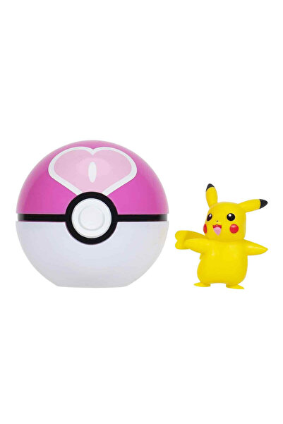 Pokemon CIip 'N' Go Figür S3 Pikachu ve Love Ball