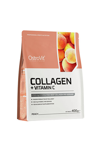 Ostrovit Collagen + Vitamin C pudra Piersici 400 g -
