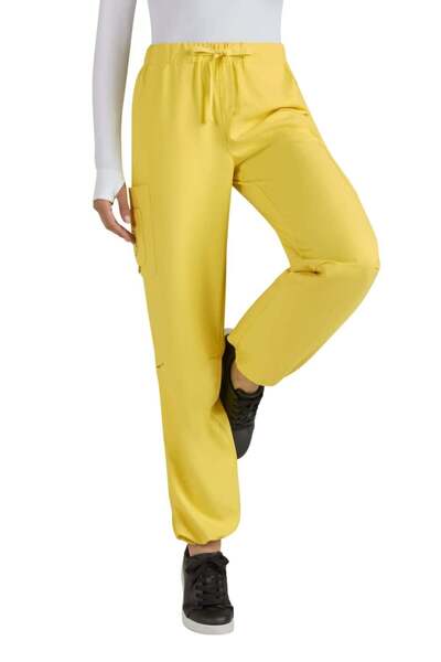 KOI Pantaloni medicali de damă SmileyWorld, Galben Iubitor (S701)