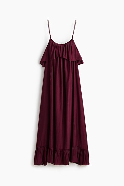 H&M Fırfırlı Çan Elbise