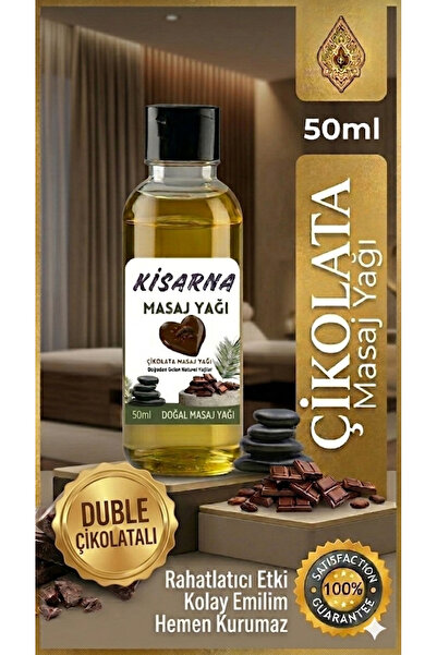 Kisarna Çikolatalı Bitter Kayganlaştırıcılı Erkek & Kadın Masaj Yağı