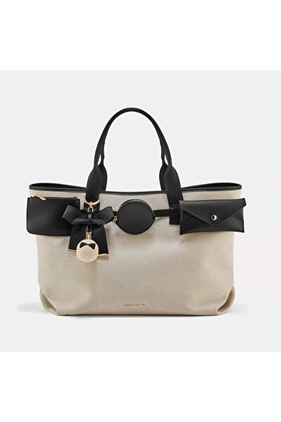 Black Ribbon Vera Maxi Tote Bag