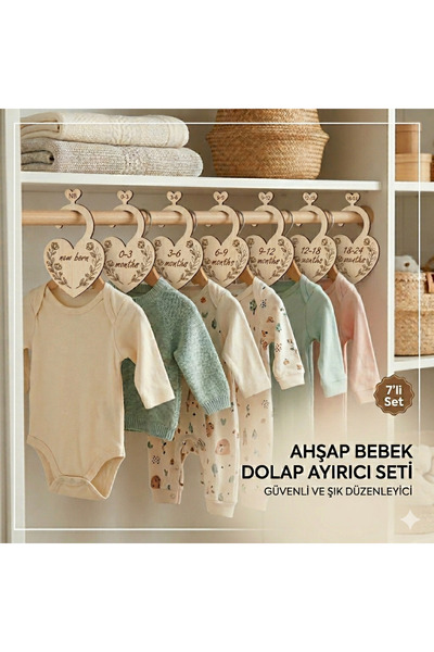 M&T KIDS BEBEK DOLAP ORGANİZER BEBEK KIYAFET AYIRICI ASKILIK AYRAÇ 0-24 AYLIK...