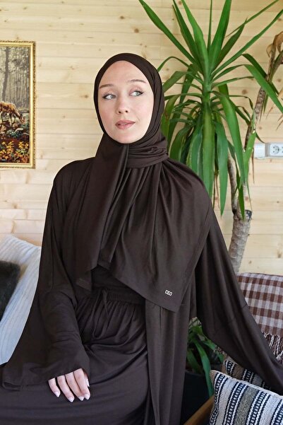 Ceylan Otantik Bitter Brown Viscose Shawl