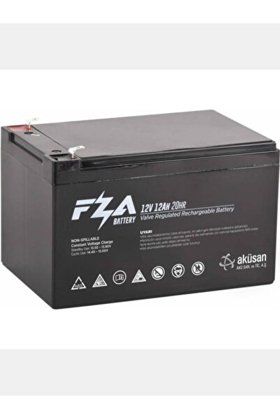 Feza 12 Volt 12 Amper PİLSAN uyumlu akü üstün performanslı uzun ömürlü AGM