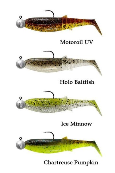 Genel Markalar Cannibal Shad 10cm 9gr+10gr #3/0 Clear Water 4+4 Adet Sahte Balık