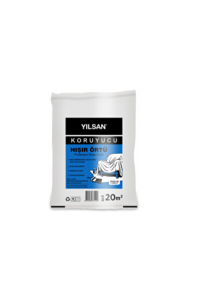 YILSAN FIRÇA Koruyucu Hışır Örtü ( 20 metrekare - 4*5 ) Eşya Koruma Örtüsü Bo...