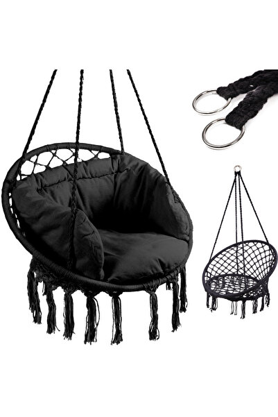 varioshop ®   Scaun suspendat tip hamac cu perne – Relaxare totală în casa sa...