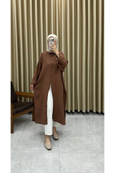 Minharir Tina Muslin Fabric Shirt Dress