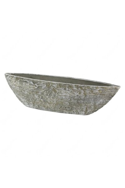 OEM Jardinieră din piatră antichizată, în formă de barcă, 37x11 cm