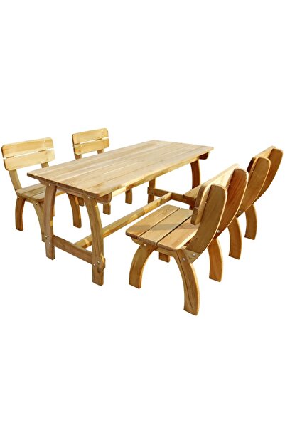 vidaxl Set mobilier de exterior, 5 piese, lemn de pin tratat