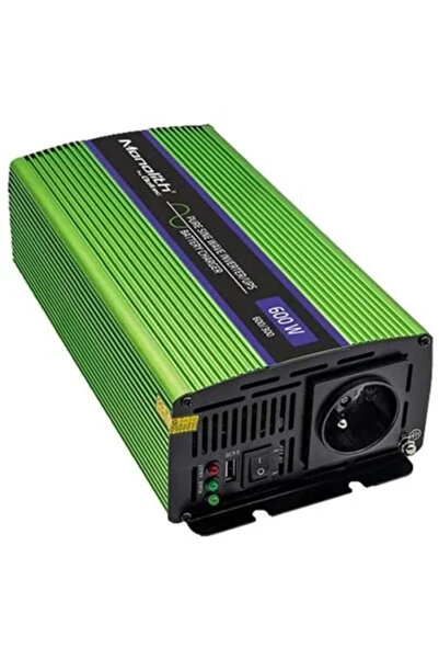 Qoltec Invertor cu undă sinusoidală pură Monolith, 300W, 600W