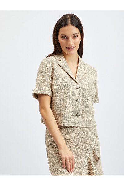 ORSAY Light brown women's short-sleeve blouse