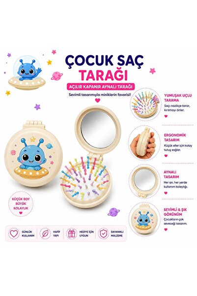 Aselaksesuarr 10 Farklı Seçenekli Sevimli Figürlü Katlanabilir Aynalı Cep Boy...