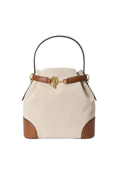 Ralph Lauren Γυναικεία Bucket Τσάντα Καφέ 431P04294005-TAN